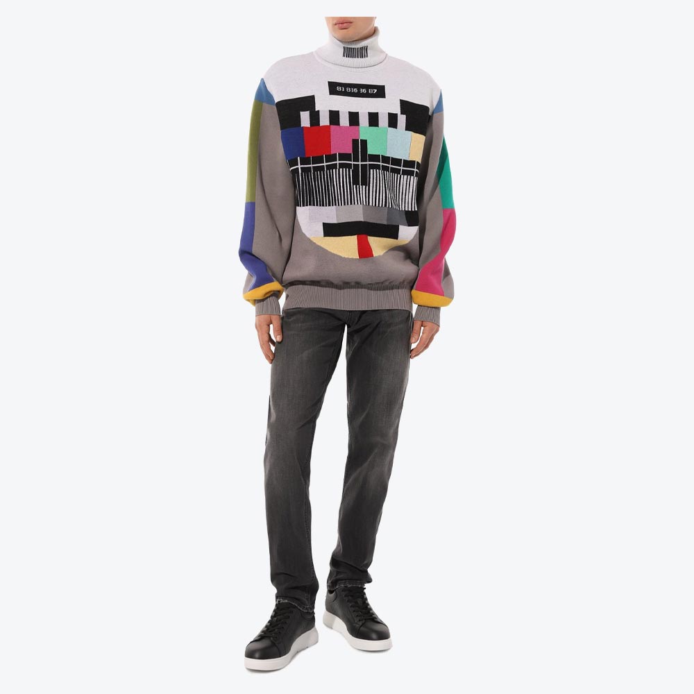 Technicolor Striped Sweater